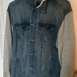 Denim and Gray Jacket